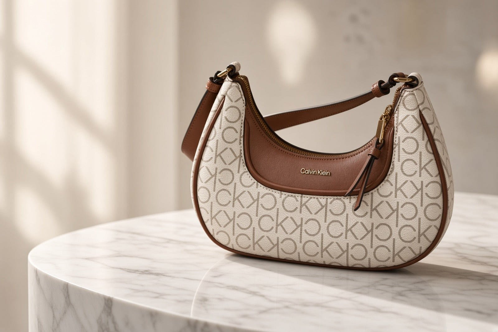 Bolso de hombro Calvin Klein monograma